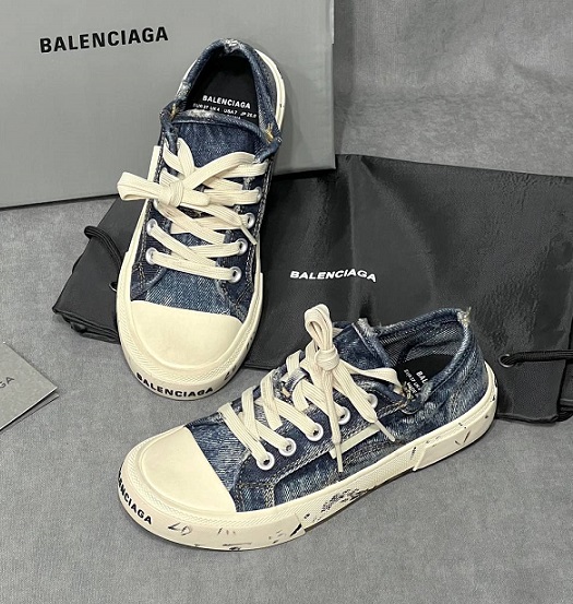 Женские джинсовые кеды Balenciaga Paris