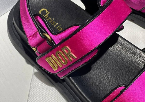 Женские розовые сандалии Christian Dior