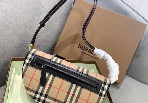 Женская коричневая сумка Burberry Vintage Check Olympia