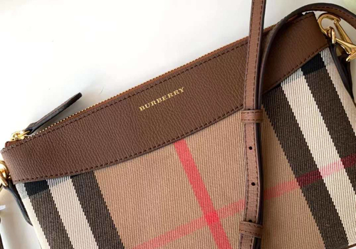 Женская коричневая сумка Burberry Vintage Check