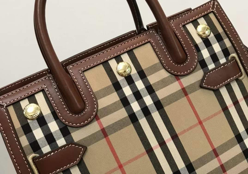 Женская сумка-тоут Burberry Banner Mini коричневая