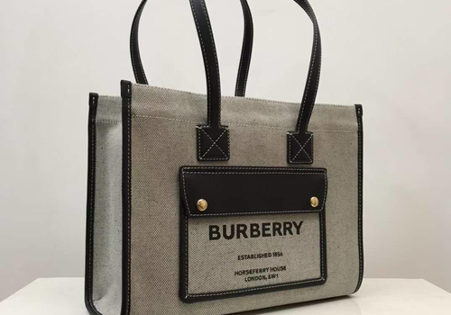 Женская сумка-тоут Burberry Small Freya Tote серая