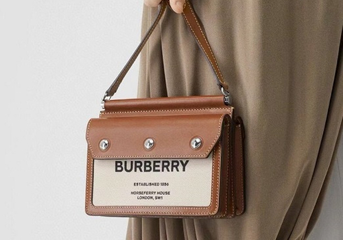 Женская сумка Burberry Title коричневая