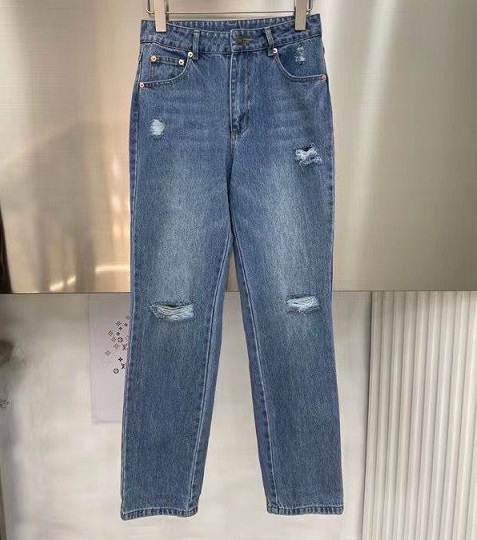 Женские джинсы голубые Gucci