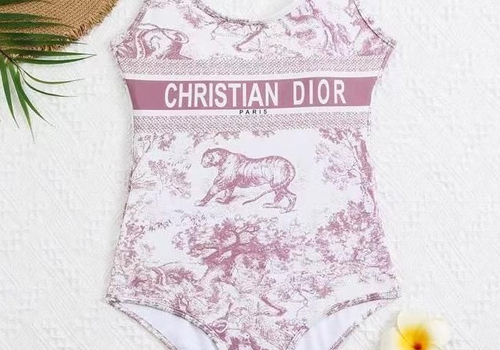 Слитный купальник Christian Dior Dioriviera розовый