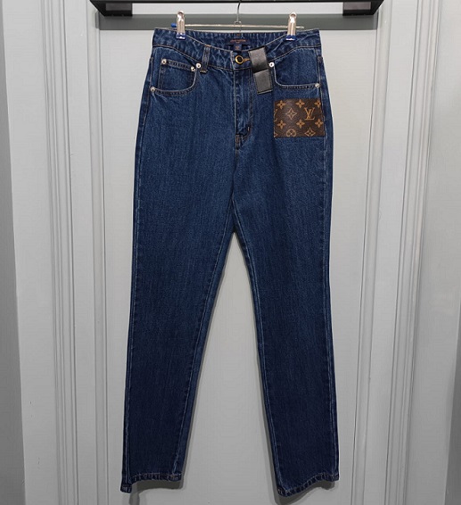 Темно-синие женские джинсы Louis Vuitton