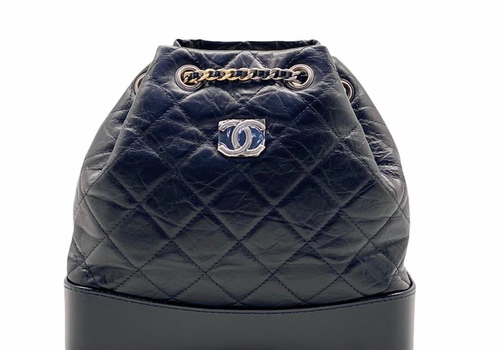 Черный кожаный рюкзак Chanel Gabrielle