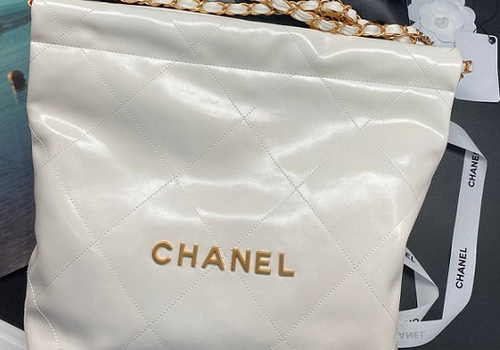 Белая сумка Chanel 22 Small