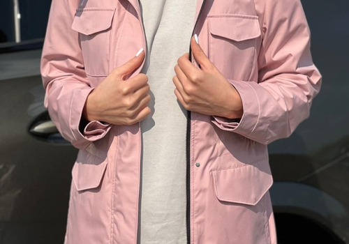 Женская розовая куртка на молнии Loro Piana