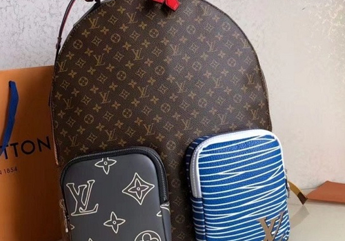 Мужской коричневый рюкзак Louis Vuitton Multipocket Monogram Macassar