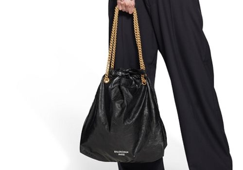 Женская сумка-шоппер Balenciaga Crush Medium черная