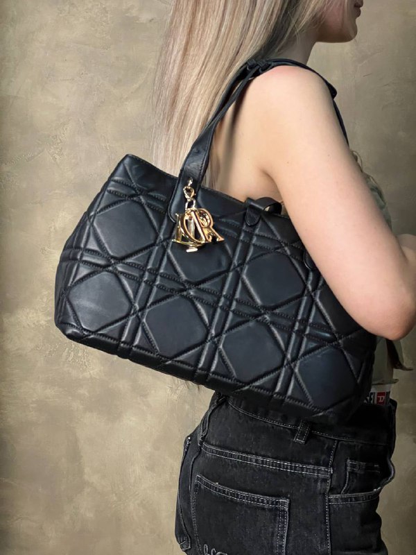 Женская кожаная сумка Christian Dior Toujours Small черная