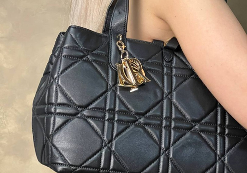 Женская кожаная сумка Christian Dior Toujours Small черная