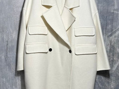 Женское белое пальто Bottega Veneta