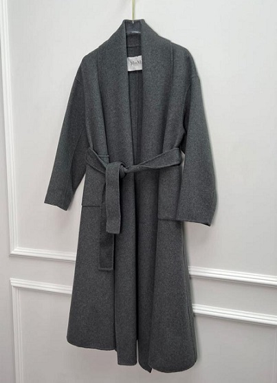 Женское серое пальто Max Mara
