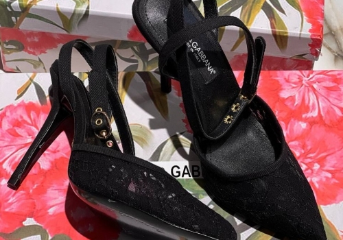 Женские черные босоножки Dolce Gabbana