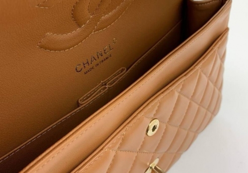 Кожаная коричневая сумка Chanel Double Flap