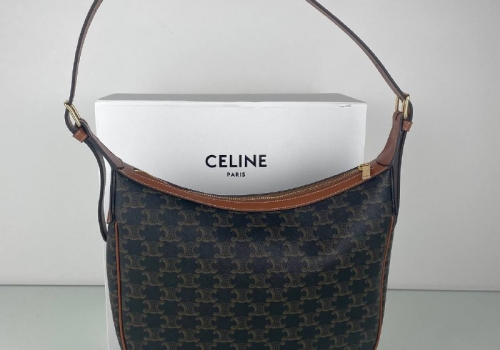 Женская коричневая сумка Celine Сuir Triomphe
