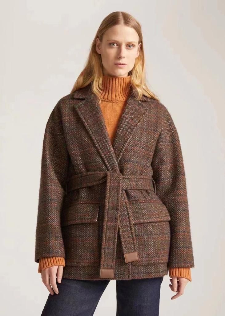 Женское коричневое пальто Loro Piana