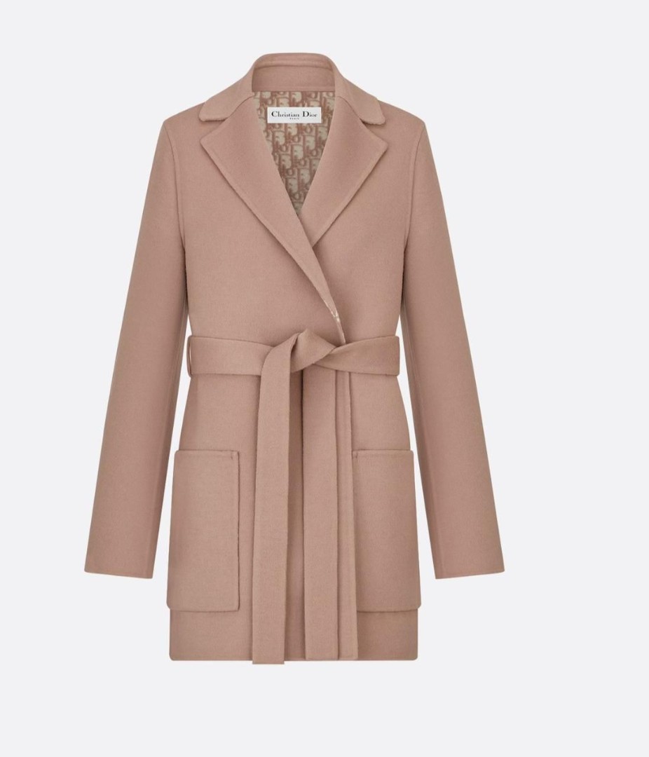 Женское бежевое пальто Christian Dior