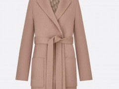 Женское бежевое пальто Christian Dior