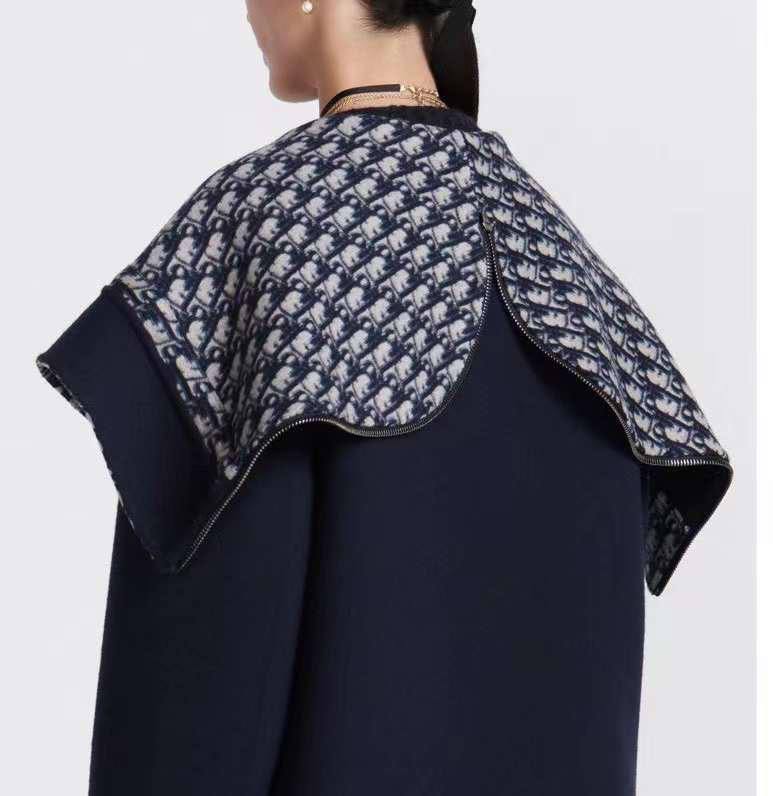 Женская куртка Christian Dior темно-синяя