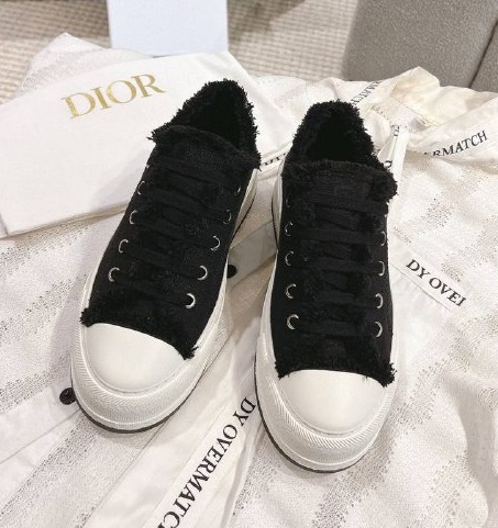 Женские черные кеды Christian Dior