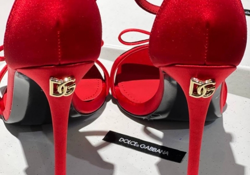 Женские красные босоножки Dolce Gabbana