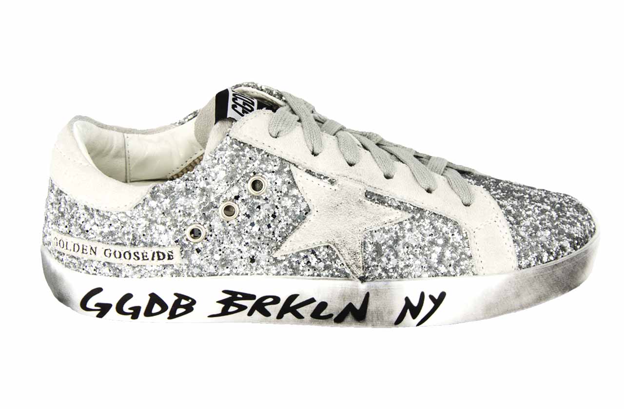 Кеды Golden Goose Deluxe Brand Silver