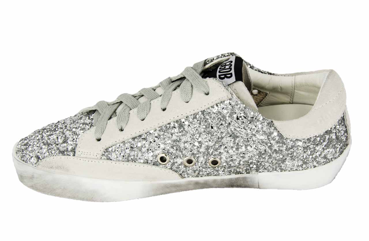 Кеды Golden Goose Deluxe Brand Silver