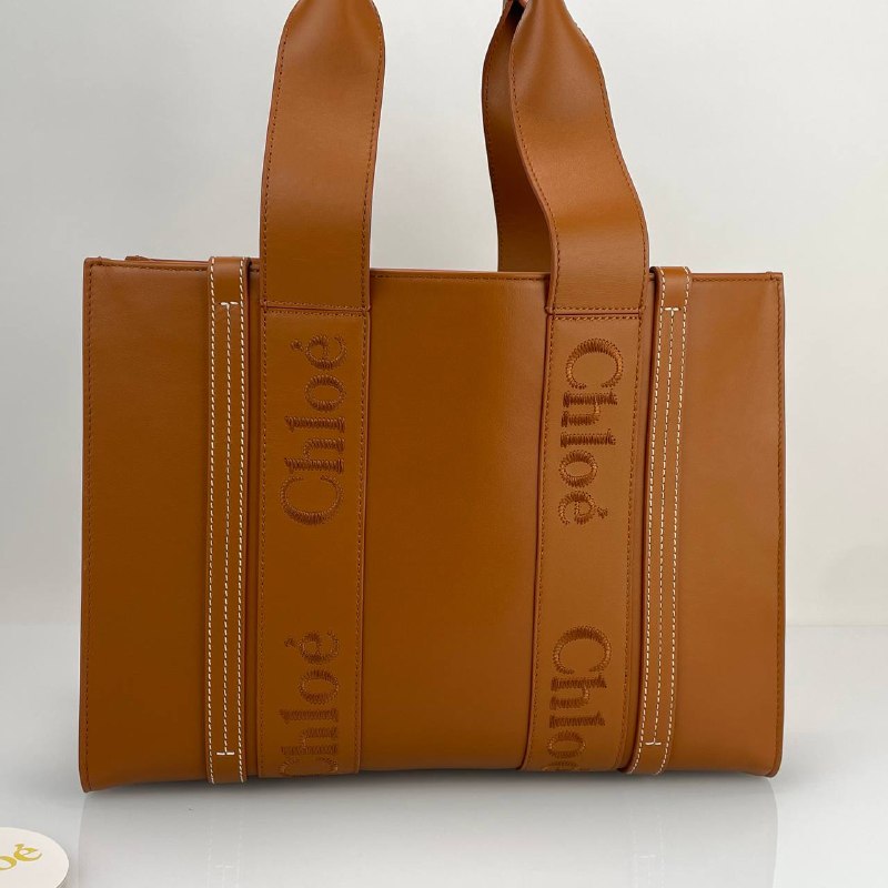 Женская кожаная сумка Chloe Tote Woody