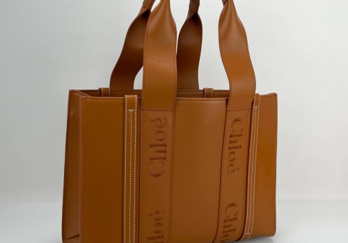 Женская кожаная сумка Chloe Tote Woody