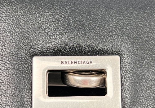 Женская черная кожаная сумка Balenciaga Rodeo Small