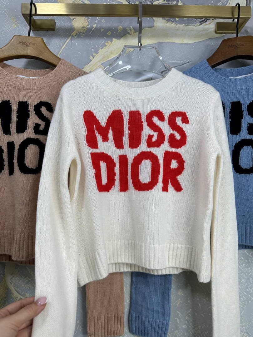 Женский джемпер Christian Dior Miss белый