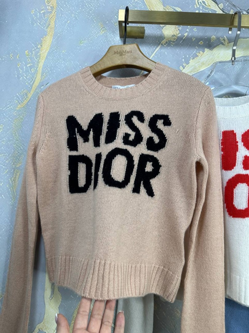 Женский джемпер Christian Dior Miss бежевый