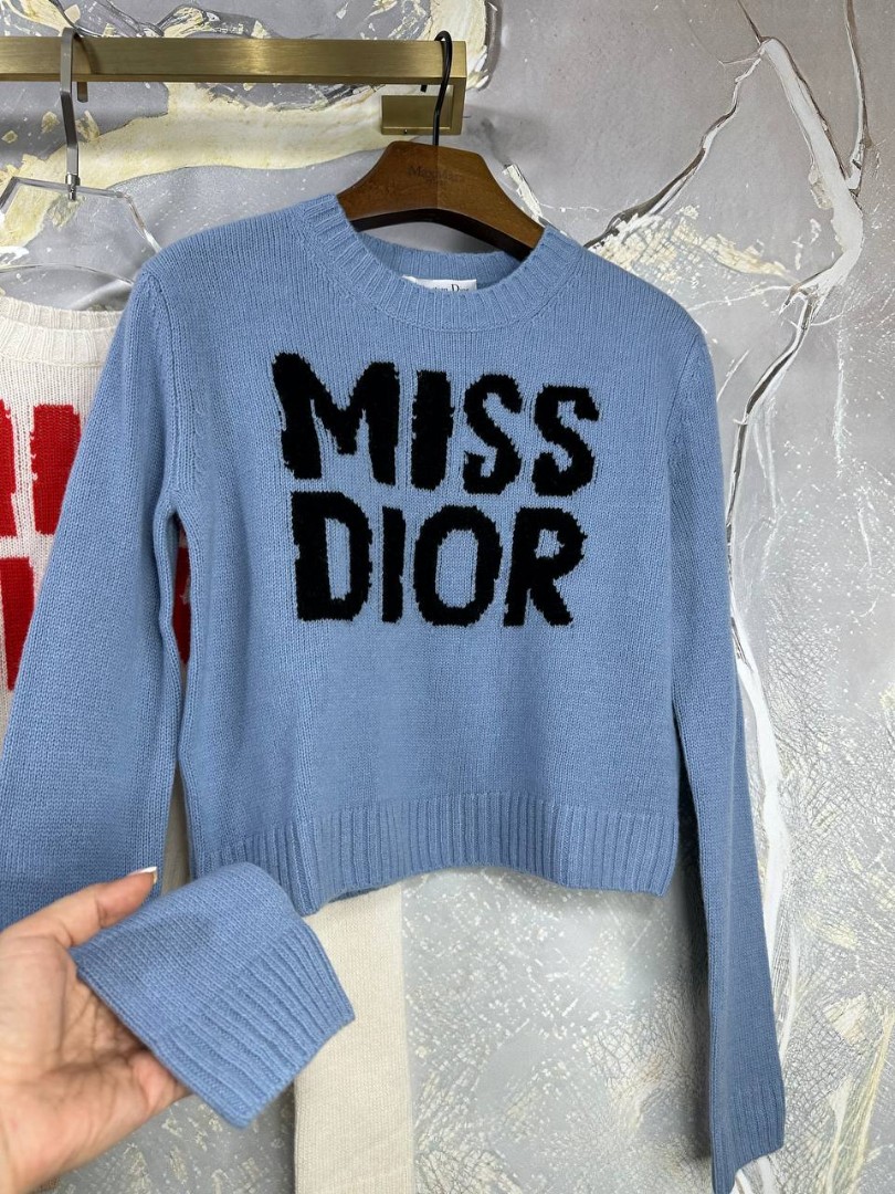 Женский джемпер Christian Dior Miss голубой