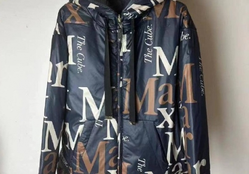 Женский синий двусторонний пуховик Max Mara