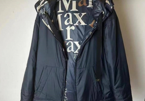 Женский синий двусторонний пуховик Max Mara