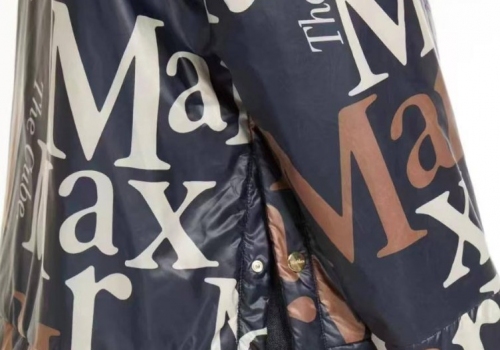 Женский синий двусторонний пуховик Max Mara