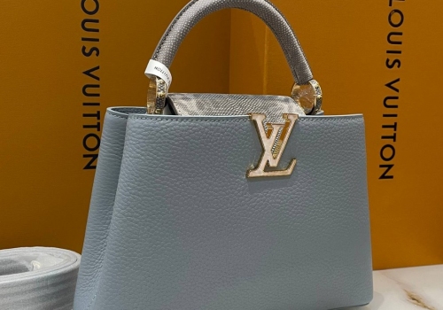 Кожаная сумка Louis Vuitton New Capucines BB с отделкой из питона