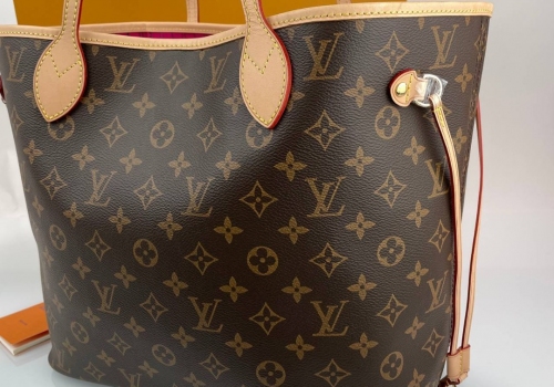 Женская сумка-тоут Louis Vuitton NeverFull ММ коричневая канва