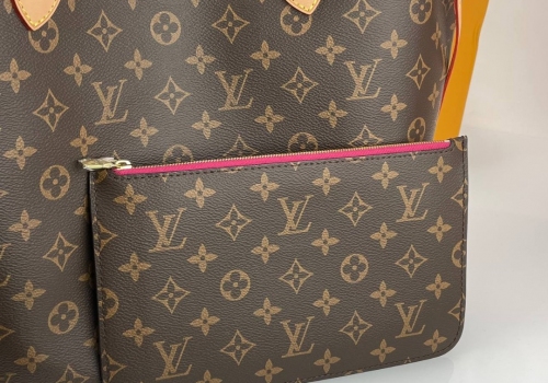 Женская сумка-тоут Louis Vuitton NeverFull ММ коричневая канва