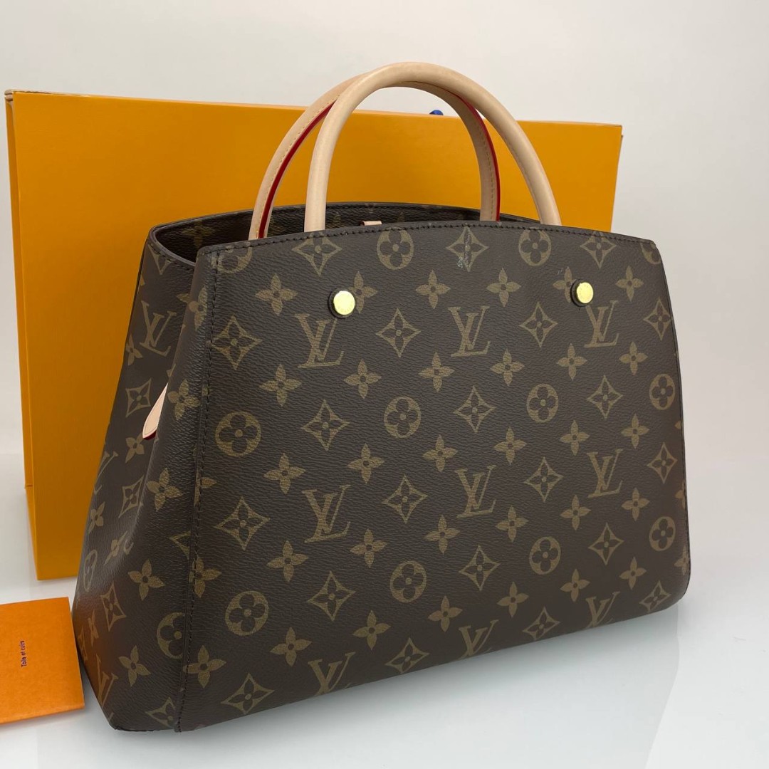 Женская сумка Louis Vuitton Monogram Montaigne MM коричневая