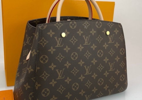 Женская сумка Louis Vuitton Monogram Montaigne MM коричневая