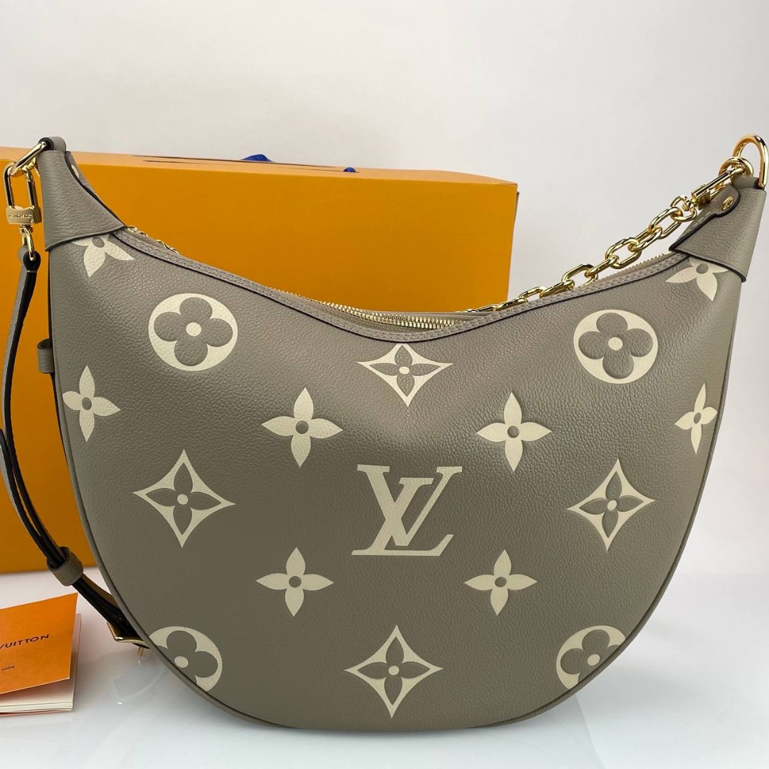 Женская сумка Louis Vuitton Loop Hobo серая