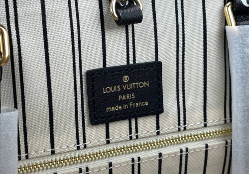 Женская сумка Louis Vuitton Onthego GM белая с желтым