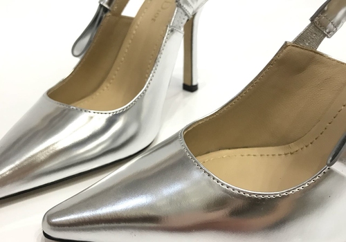 Туфли Christian Dior женские серебряные