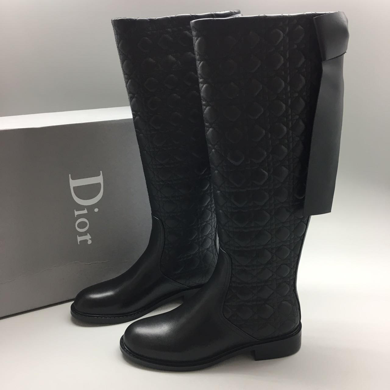 Женские сапоги Christian Dior High Black Z