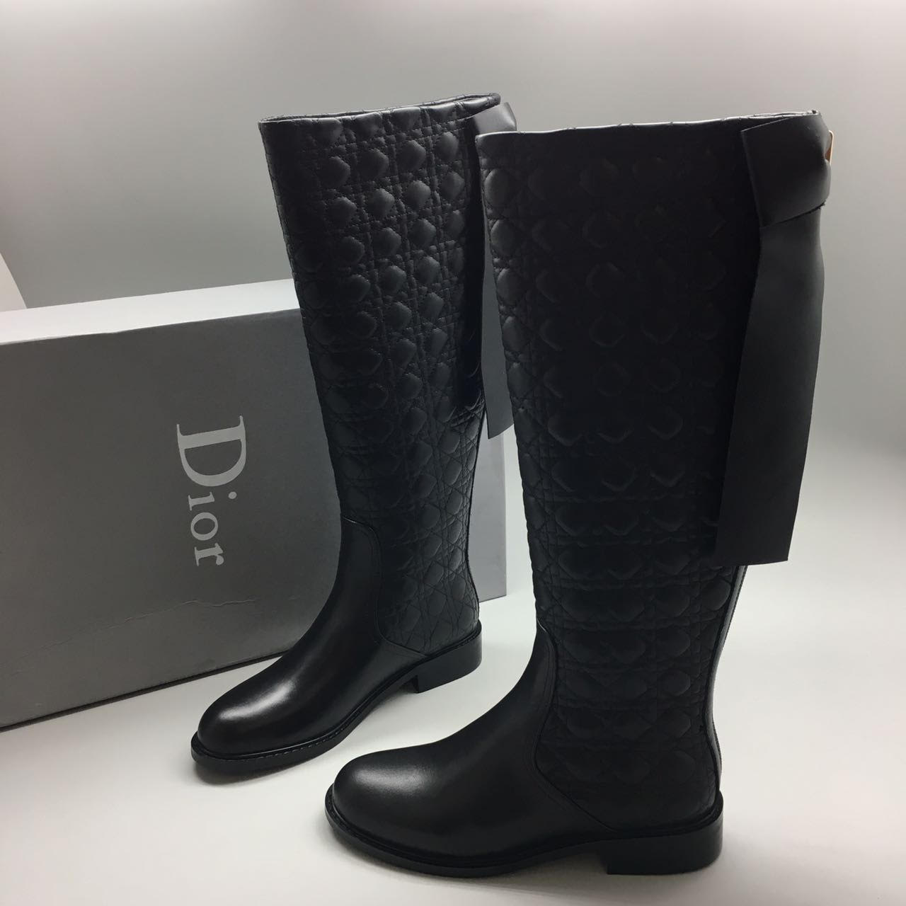 Женские сапоги Christian Dior High Black Z