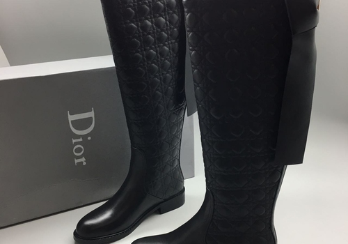 Женские сапоги Christian Dior High Black Z